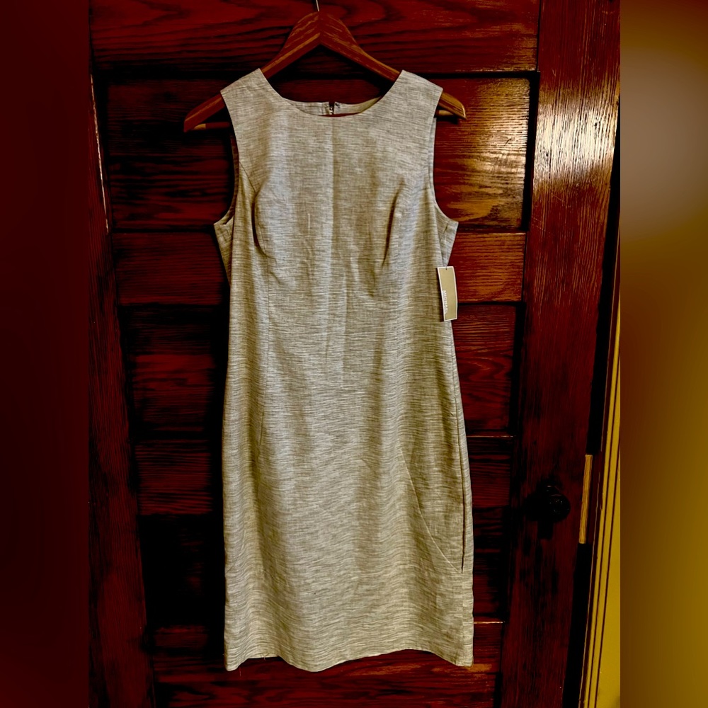 Michael Kors natural linen-cotton shift, new with tags